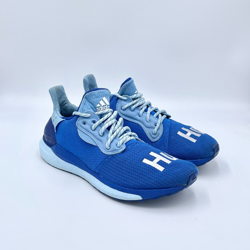 Adidas X Pharrell Williams Solar Hu Glide Power Blue Sneaker EF2377 Men’s 7.5